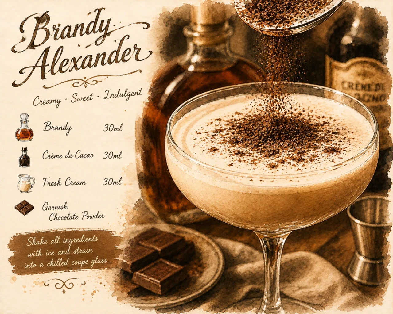 Brandy Alexander 白蘭地亞歷山大