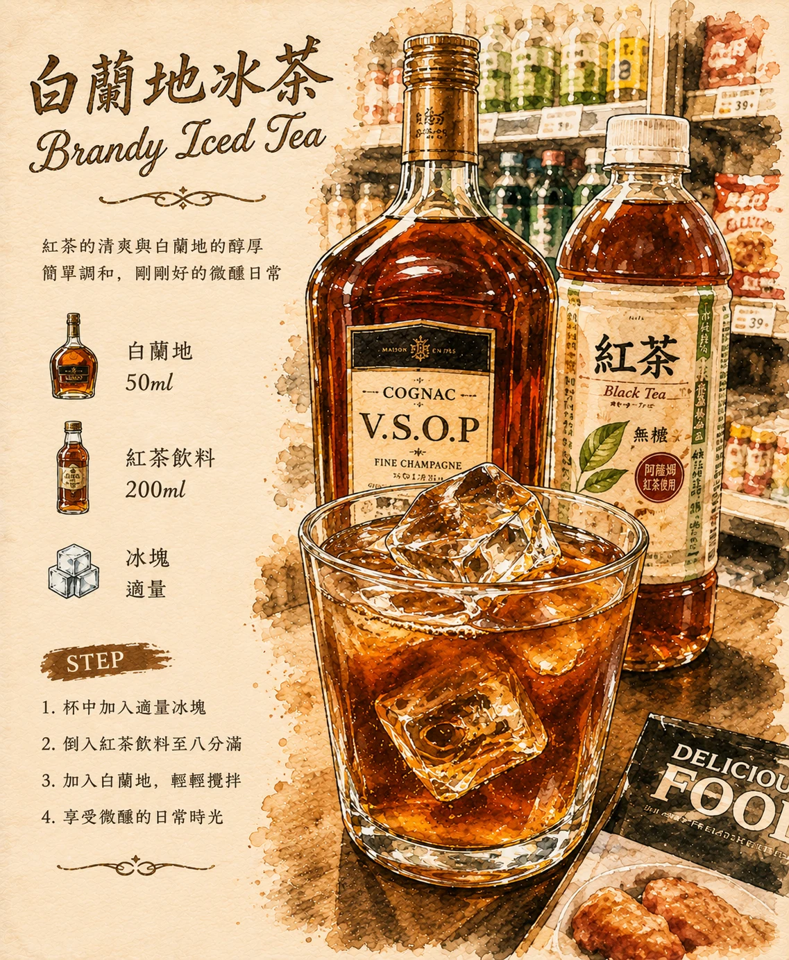 白蘭地冰茶 Brandy Iced Tea